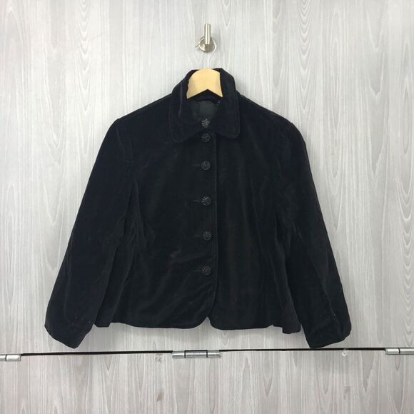 Lucky Brand Jackets & Blazers - Lucky Brand Dungaree of America Black Velvet Jacket‎ Blazer Women's Medium